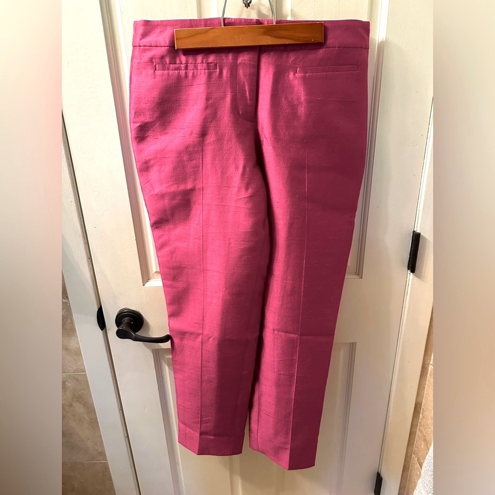 Talbots Signature Collection — Pink Dupioni Pants — New/*Detached Tags Included*